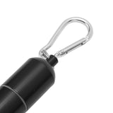 Portable Keychain Cigarette Case Aluminum Alloy Cigarette Tube Smoking Accessories for 10pcs 5.5mm Fine Cigarettes Black