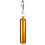 Cigarette Storage Tube Aluminum Alloy Sealed Waterproof Portable Cigarette Holder Container for Outdoor Travel Camping Hiking Gold