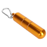 Cigarette Storage Tube Aluminum Alloy Sealed Waterproof Portable Cigarette Holder Container for Outdoor Travel Camping Hiking Gold