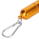 Cigarette Storage Tube Aluminum Alloy Sealed Waterproof Portable Cigarette Holder Container for Outdoor Travel Camping Hiking Gold