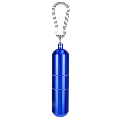 Cigarette Storage Tube Aluminum Alloy Sealed Waterproof Portable Cigarette Holder Container for Outdoor Travel Camping Hiking Blue In Australia - Darrahopens