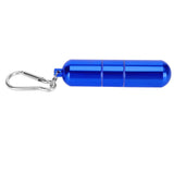 Cigarette Storage Tube Aluminum Alloy Sealed Waterproof Portable Cigarette Holder Container for Outdoor Travel Camping Hiking Blue In Australia - Darrahopens