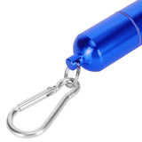 Cigarette Storage Tube Aluminum Alloy Sealed Waterproof Portable Cigarette Holder Container for Outdoor Travel Camping Hiking Blue
