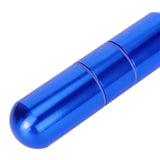 Cigarette Storage Tube Aluminum Alloy Sealed Waterproof Portable Cigarette Holder Container for Outdoor Travel Camping Hiking Blue