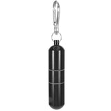 Cigarette Storage Tube Aluminum Alloy Sealed Waterproof Portable Cigarette Holder Container for Outdoor Travel Camping Hiking Black