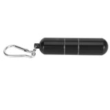 Cigarette Storage Tube Aluminum Alloy Sealed Waterproof Portable Cigarette Holder Container for Outdoor Travel Camping Hiking Black