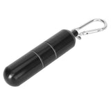 Cigarette Storage Tube Aluminum Alloy Sealed Waterproof Portable Cigarette Holder Container for Outdoor Travel Camping Hiking Black