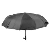 Sun Rain Umbrella 24 Rib Sun Blocking UV Protection Foldable Automatic Umbrella for Daily Travel Black