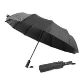 Sun Rain Umbrella 24 Rib Sun Blocking UV Protection Foldable Automatic Umbrella for Daily Travel Black
