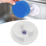 Round Sponge Holder Suction Cup Installation Face Sponge Organizer for Kitchen Bathroom Sink