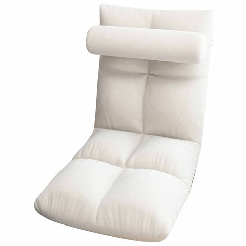 Floor Chair with Back Support Folding Sofa Chair Sleeper Bed Couch Recliner Floor Gaming Chair Meditation Chair for Adults White In Australia - Darrahopens
