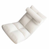 Floor Chair with Back Support Folding Sofa Chair Sleeper Bed Couch Recliner Floor Gaming Chair Meditation Chair for Adults White