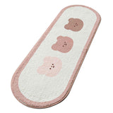 Cartoon Animal Pattern Area Rug Door Mat Soft Cute Oval Rug Bedside Carpet Decoration for Home Bedroom Brown Bear In Australia - Darrahopens