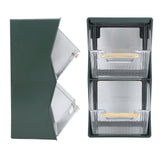 Tea Bag Storage Box Separate Storage Large Opening Beautiful Tea Bag Organizer for Capsules Coffee Tea Bags Green