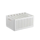 Closet Foldable Pants Storage Box Pure White Adjustable Dividers Rugged Divided Clothing Storage Boxes for Bedroom Wardrobe Large 7 Grids: 6 Baffles