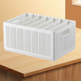 Closet Foldable Pants Storage Box Pure White Adjustable Dividers Rugged Divided Clothing Storage Boxes for Bedroom Wardrobe Large 7 Grids: 6 Baffles