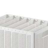 Closet Foldable Pants Storage Box Pure White Adjustable Dividers Rugged Divided Clothing Storage Boxes for Bedroom Wardrobe Large 7 Grids: 6 Baffles