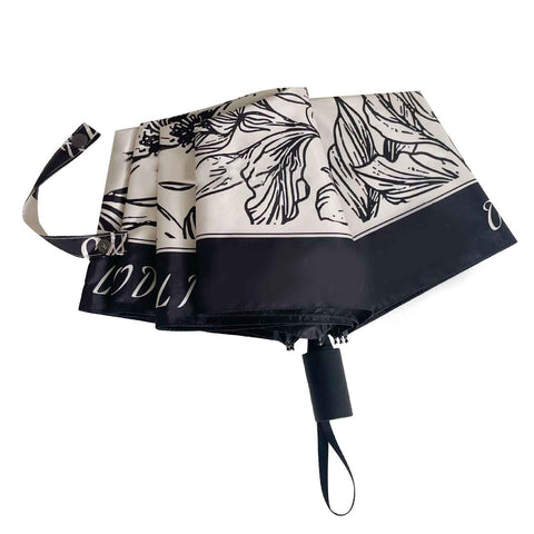 Vintage Floral Sunshade Umbrella Windproof Manual Operation Lightweight Folding Umbrella for Women Girls Kids In Australia - Darrahopens