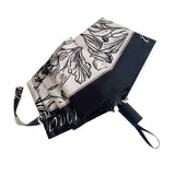 Vintage Floral Sunshade Umbrella Windproof Manual Operation Lightweight Folding Umbrella for Women Girls Kids In Australia - Darrahopens