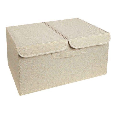 Underwear Socks Storage Organizer with Double Lid Foldable Thick Sock Underwear Storage Case for Socks Bras Ties Towels Khaki In Australia - Darrahopens