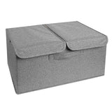 Underwear Socks Storage Organizer with Double Lid Foldable Thick Sock Underwear Storage Case for Socks Bras Ties Towels Dark Gray In Australia - Darrahopens