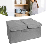 Underwear Socks Storage Organizer with Double Lid Foldable Thick Sock Underwear Storage Case for Socks Bras Ties Towels Dark Gray In Australia - Darrahopens