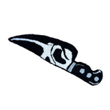 Skull Knife Carpet Horror Scary Scream Bedside Rug Wear Resistant Cashmere Home Welcome Decor 50.8CM In Australia - Darrahopens
