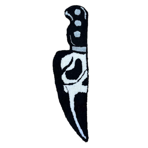 Skull Knife Carpet Horror Scary Scream Bedside Rug Wear Resistant Cashmere Home Welcome Decor 63.5CM In Australia - Darrahopens