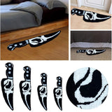 Skull Knife Carpet Horror Scary Scream Bedside Rug Wear Resistant Cashmere Home Welcome Decor 63.5CM
