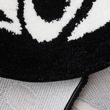 Skull Knife Carpet Horror Scary Scream Bedside Rug Wear Resistant Cashmere Home Welcome Decor 76.2CM