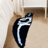 Skull Knife Carpet Horror Scary Scream Bedside Rug Wear Resistant Cashmere Home Welcome Decor 76.2CM