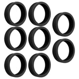 8PCS Luggage Suitcase Wheels Covers Noise Canceling Shock Absorbing Trolley Case Silicone Caster Protection Cover Black In Australia - Darrahopens