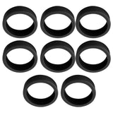 8PCS Luggage Suitcase Wheels Covers Noise Canceling Shock Absorbing Trolley Case Silicone Caster Protection Cover Black In Australia - Darrahopens