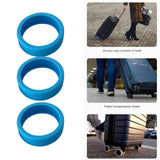 8PCS Luggage Suitcase Wheels Covers Noise Canceling Shock Absorbing Trolley Case Silicone Caster Protection Cover Blue