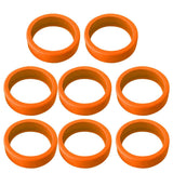 8PCS Luggage Suitcase Wheels Covers Noise Canceling Shock Absorbing Trolley Case Silicone Caster Protection Cover Orange In Australia - Darrahopens
