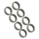 8PCS Luggage Suitcase Wheels Covers Noise Canceling Shock Absorbing Trolley Case Silicone Caster Protection Cover Light Gray