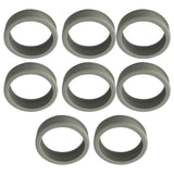8PCS Luggage Suitcase Wheels Covers Noise Canceling Shock Absorbing Trolley Case Silicone Caster Protection Cover Light Gray