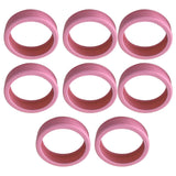 8PCS Luggage Suitcase Wheels Covers Noise Canceling Shock Absorbing Trolley Case Silicone Caster Protection Cover Pink