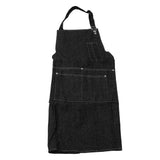 Canvas Apron Multipurpose Stylish Classic Loose Multi Pockets Wear Resistance Workshop Tool Apron for Work Home Black In Australia - Darrahopens