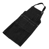 Canvas Apron Multipurpose Stylish Classic Loose Multi Pockets Wear Resistance Workshop Tool Apron for Work Home Black In Australia - Darrahopens
