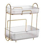 Makeup Organizer 2 Tier Bathroom Countertop Organizer Large Capacity Cosmetic Holder Shelf for Bedroom Dresser Transparent In Australia - Darrahopens