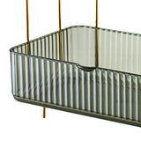 Makeup Organizer 2 Tier Bathroom Countertop Organizer Large Capacity Cosmetic Holder Shelf for Bedroom Dresser Green