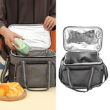 12L Insulated Bag Portable Insulated Food Delivery Bag Leakproof Thermal Bag for Camping Travel Picnic Party