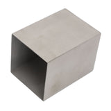 Pencil Cup 304 Stainless Steel Pencil Holder Thicken Durable Rectangular Pencil Cup for Office Dormitory School Desktop Silver