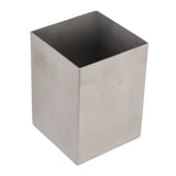 Pencil Cup 304 Stainless Steel Pencil Holder Thicken Durable Rectangular Pencil Cup for Office Dormitory School Desktop Silver