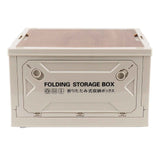 Collapsible Camping Storage Box Pulley Design Waterproof 5 Sides Opening Camping Folding Storage Bins for Car Outdoor White In Australia - Darrahopens