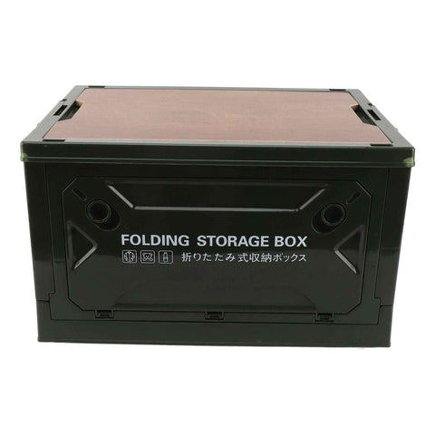 Collapsible Camping Storage Box Pulley Design Waterproof 5 Sides Opening Camping Folding Storage Bins for Car Outdoor Green In Australia - Darrahopens