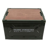 Collapsible Camping Storage Box Pulley Design Waterproof 5 Sides Opening Camping Folding Storage Bins for Car Outdoor Green In Australia - Darrahopens