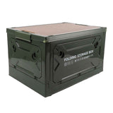 Collapsible Camping Storage Box Pulley Design Waterproof 5 Sides Opening Camping Folding Storage Bins for Car Outdoor Green In Australia - Darrahopens