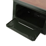 Collapsible Camping Storage Box Pulley Design Waterproof 5 Sides Opening Camping Folding Storage Bins for Car Outdoor Green
